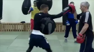 Vasyl Lomachenko Training Pad Work