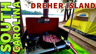 Camping at Dreher Island State Park