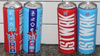 JST WRK Energy Drink ICEE Cherry & Blue Raspberry Review