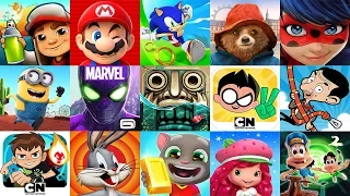 Subway Surfers 2018 Hong Kong VS Super Mario Sonic Dash Paddington Spiderman Talking Tom Gold Run