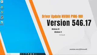 Driver Update NVIDIA P106-100 Version 546.17 | VGA Mining for Gaming | @VersusID