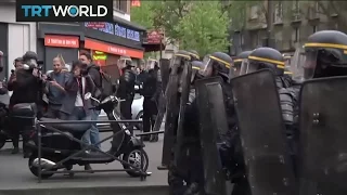 Anti-Le Pen Protest: Protesters, police fight on Paris streets