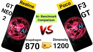 Poco F3 GT vs Realme GT Neo 2 Ai-Benchmark Comparison Which is Best Snapdragon vs Dimensity 🤷‍♂️🤔🔥