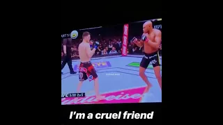 Nick Diaz watching himself fight Anderson Silva