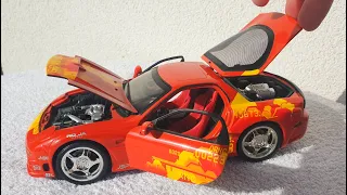 Mazda RX7 Fast and Furious 1 Movie  ERTL Racing Champion 1/18