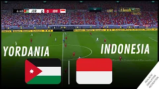 INDONESIA U-23 VS YORDANIA U-23 PIALA ASIA U-23 2024 Simulasi Permainan Video