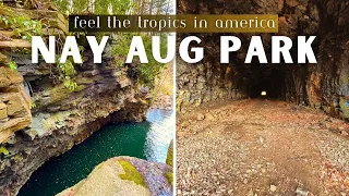 SCRANTON, PA Exploring a Hidden Cenote Gem NAY AUG PARK with an Abandoned Railroad Tunnel