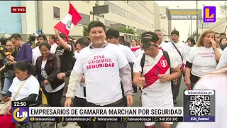 Comerciantes de Gamarra marchan al Congreso para exigir seguridad en el emporio