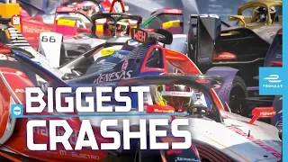 Biggest Crashes Of The Season | ABB FIA Formula E Championship