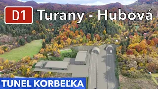 Slovak Highway D1 Turany - Hubová - Tunnel Variant (November 2023)