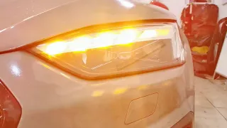 Audi A5 2020 activation of animation in Style RS headlights and taillights