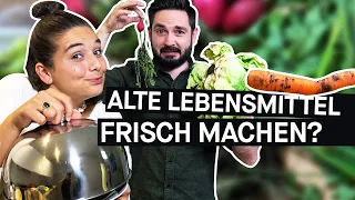 Brot, Gemüse & Co. wieder frisch machen: So rettet ihr alte Lebensmittel || PULS Reportage