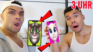 (GEHT SCHIEF) TALKING TOM UND TALKING ANGELA ANRUFEN UM 3 UHR NACHTS !!! | Kelvin und Marvin