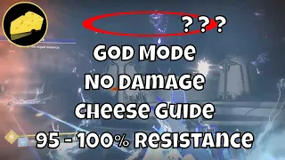 God Mode Cheese Guide Weapons With 95 - 100% Damage Resistance Solo Flawless Bad JuJu Other Side