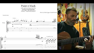 Paint It Black - Rolling Stones fingerstyle guitar cover (score/tab available) George Chatzopoulos