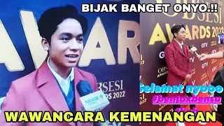 BIJAKSANA DAN DEWASA! EKSKLUSIF WAWANCARA ONYO SABET GELAR OBSESI AWARDS 2022 MEMANG KEREN ABIS