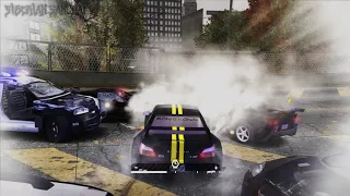 Super Turbo Impreza vs 10.000 Cops (Hard Final Pursuit in NFS MW)