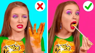 FUNNY WAYS TO SNEAK FOOD || Crazy Parenting Hacks And Tricks By 123 GO Like!