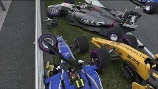 F1 2017 - Crashes compilation #2