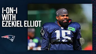 Ezekiel Elliott Arrives at Gillette Stadium After Signing with the New England Patriots | 1-on-1