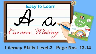 Cursive Writing for Beginners | Letter A | Cursive Capital and Small Alphabet | Learning Booster