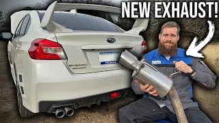 Project STi Resurrection: Exhaust Upgrade! Installing An SPT Exhaust On The STi Project Car!