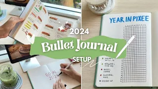 วิธีตั้งเป้าหมาย2024  [ Bullet Journal setup 2024 ] ✨ มือใหม่หัดทำ Bujo ต้องเขียนอะไรบ้าง ✨
