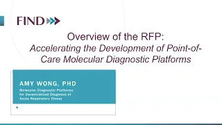 Recording: accelerating the development of point-of-care molecular diagnostic platforms (overview)