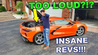 STRAIGHT PIPED C8 Corvette SOUNDS ABSOLUTELY INSANE!!! Is It TOO LOUD?!?!?