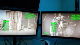 Fallout 4 PS5 (Left Monitor) load time comparison vs PS4 Pro (Right Monitor)