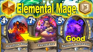 My NEW Elemental Mage Deck + Therazane is Amazing At Mini-Set Showdown in the Badlands | Hearthstone