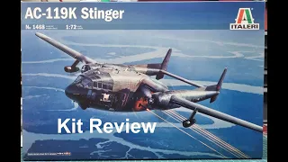 1/72 Italeri AC-119K Stinger kit review