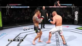 EA Sports UFC PS4 Online - Dennis Siver VS. Eddie Wineland Full Fight