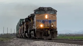 Union pacific trains in Maricopa, Arizona (Sunset Route)