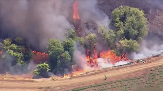 Brush fire chars 200 acres near Brentwood