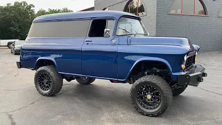 Custom 1955 Chevy K20 Panel Truck