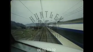 Shinkansen High Speed Bullet Train in Japan, 1970s - Archive Film 1065263