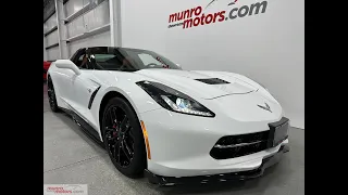 2019 CorvetteSOLDSOLDSOLD3LT  Coupe Auto Comp Seats NPP Ground Effects Arctic White on Kalahari Int