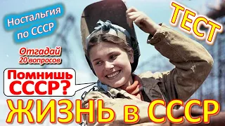 ТЕСТ 440 Хроника быта в СССР 20 вопросов из детства Ностальгия по СССР Nostalgia for the USSR