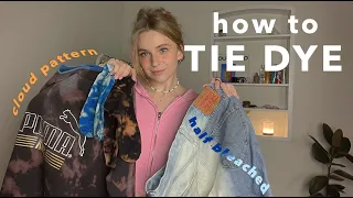 DIY tie-dye | как сделать тай дай белизной