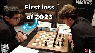 Final moments of Wesley So's first loss of 2023 | So vs Keymer | WR Chess Masters 2023