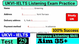 UKVI IELTS Listening Practice Test 2024 With Answers [ Test - 29 ]