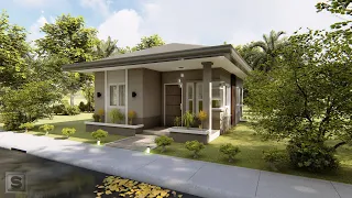 How to Design 6x8m / Bungalow Small House design / 2 bedrooms