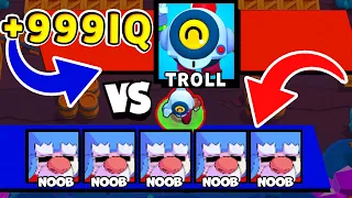 +999 IQ vs НУБЫ !! Смешные Моменты Brawl Stars #59