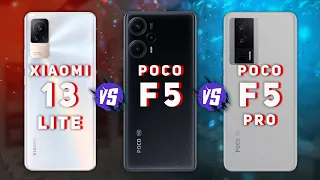 Xiaomi 13 Lite vs Poco F5 vs Poco F5 Pro