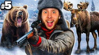 Jogando como CAÇADOR na RUSSIA!! (Alce e Urso)