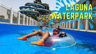 Waterslides at Laguna Waterpark in Dubai La Mer