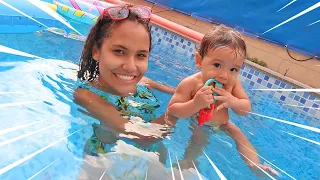 VIRAMOS BABÁS DE UM BEBÊ NA PISCINA! - (DESESPERO)