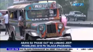 Jeepney phase-out may be implemented in 2018