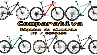 Comparativa de la gama media/alta de aluminio XC/Maratón rígidas